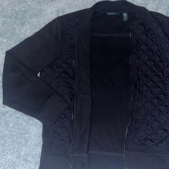 Perry Ellis - Full Zip Fleece Diamond Stitch Pattern - Picture 7 of 9